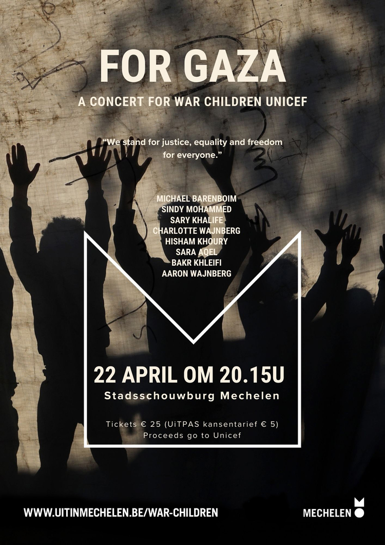 affiche war children for gaza